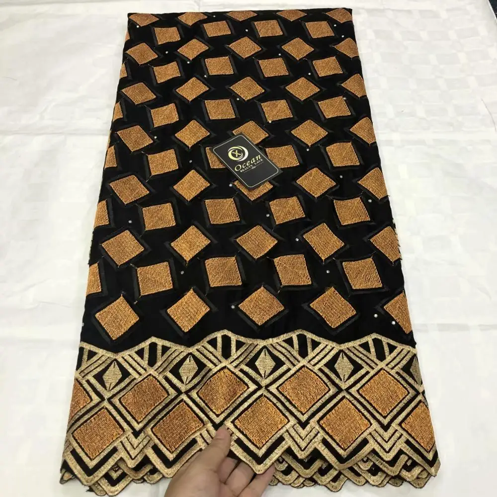 5 ярдов швейцарская кружевная ткань последние с крупным бисером вышивка африканские хлопчатобумажные ткани швейцарская вуаль кружева популярный Дубай Стиль