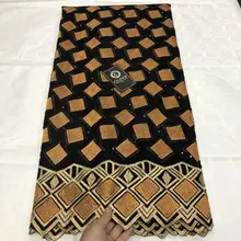 5 ярдов швейцарская кружевная ткань последние с крупным бисером вышивка африканские хлопчатобумажные ткани швейцарская вуаль кружева популярный Дубай Стиль