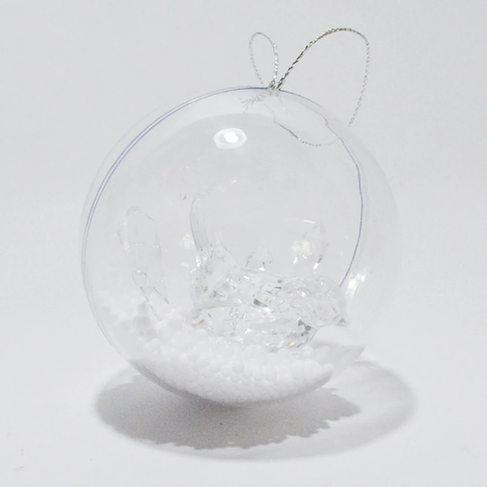 New Christmas Transparent Balls DIY Bauble Xmas Tree Decorations Ball Hanging Ornaments Home Party Decor Supplies New O11 - Цвет: 6