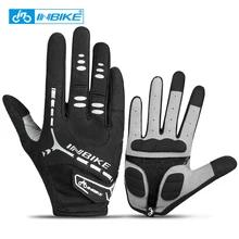 INBIKE велосипедные перчатки спортивные перчатки полный палец MTB Горный Дорожный велосипед велосипедные перчатки для мужчин женщин фитнес перчатки 206