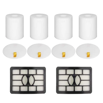 

-2 Hepa Filters and 4 Foam Flet Filter Replacement Parts Kits for Shark Rotator Pro Lift-Away Nv500 Accessories Vacuum Cleaner
