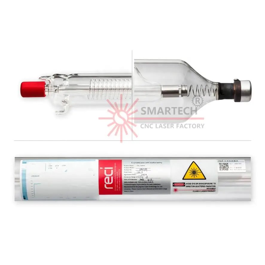 CO2 лазерная трубка Reci Z2 Z4 Z6 Z8 75 Вт 90 100 130 150 для лазерной резки|Запчасти