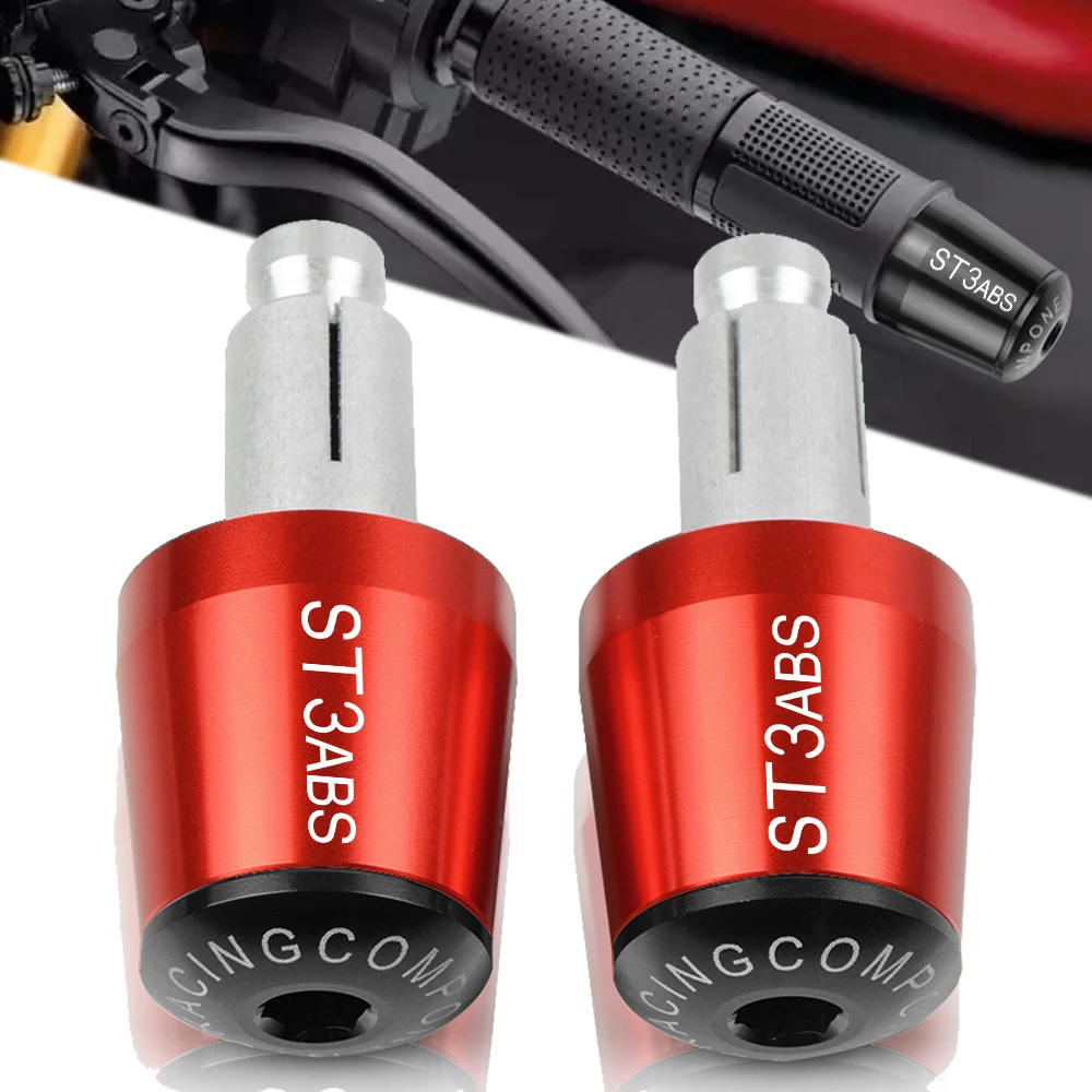 

For Ducati ST3/S/ABS 2003 2004 2005 2006 2007 ST3ABS 22mm 7/8" Motorcycle Handlebar Grips Bar Ends Cap Cover Slider