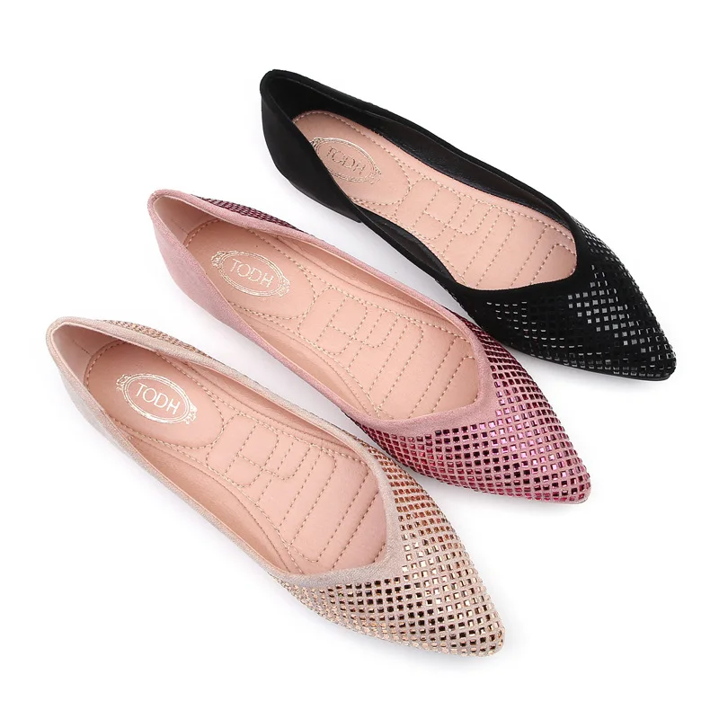 high end flat shoes