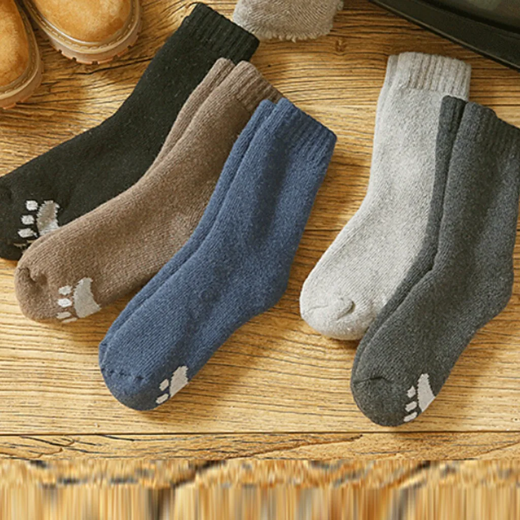 1 пара однотонных женских носков в стиле Харадзюку повседневные плотные теплые однотонные носки высокого качества на осень и зиму мягкие носки для дома