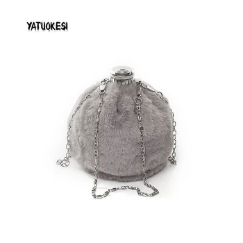 

Plush Fur Bag Ladies Hand Bags for Women Evening Clutch Bag Purses and Handbags Designer Shoulder Bags Messenger Bag