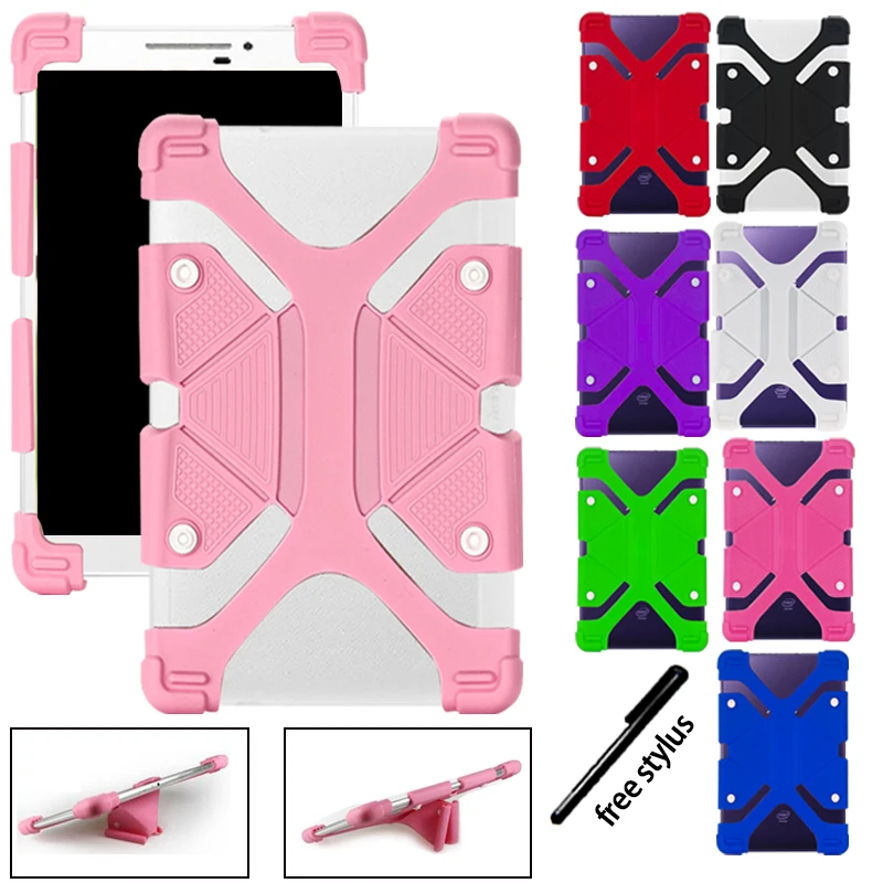 

Silicone Stand Case Cover for Sony Xperia Tablet Z/ Z2/ Z4 10.1" With Bracket Function Shockproof Protective Case +Free Stylus