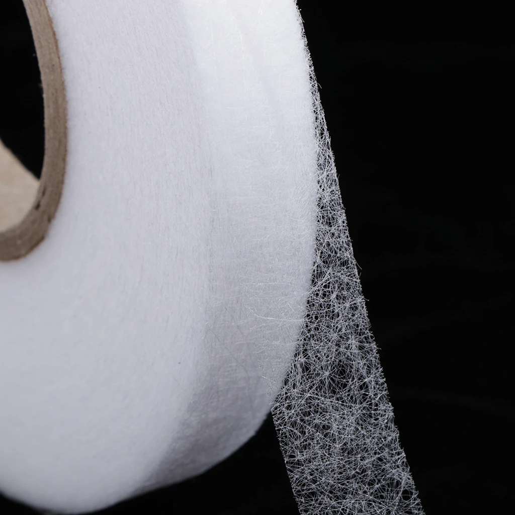 90 Yards Adhesive Hemming Tape Iron On Sewing Fabric Fusing Tape White