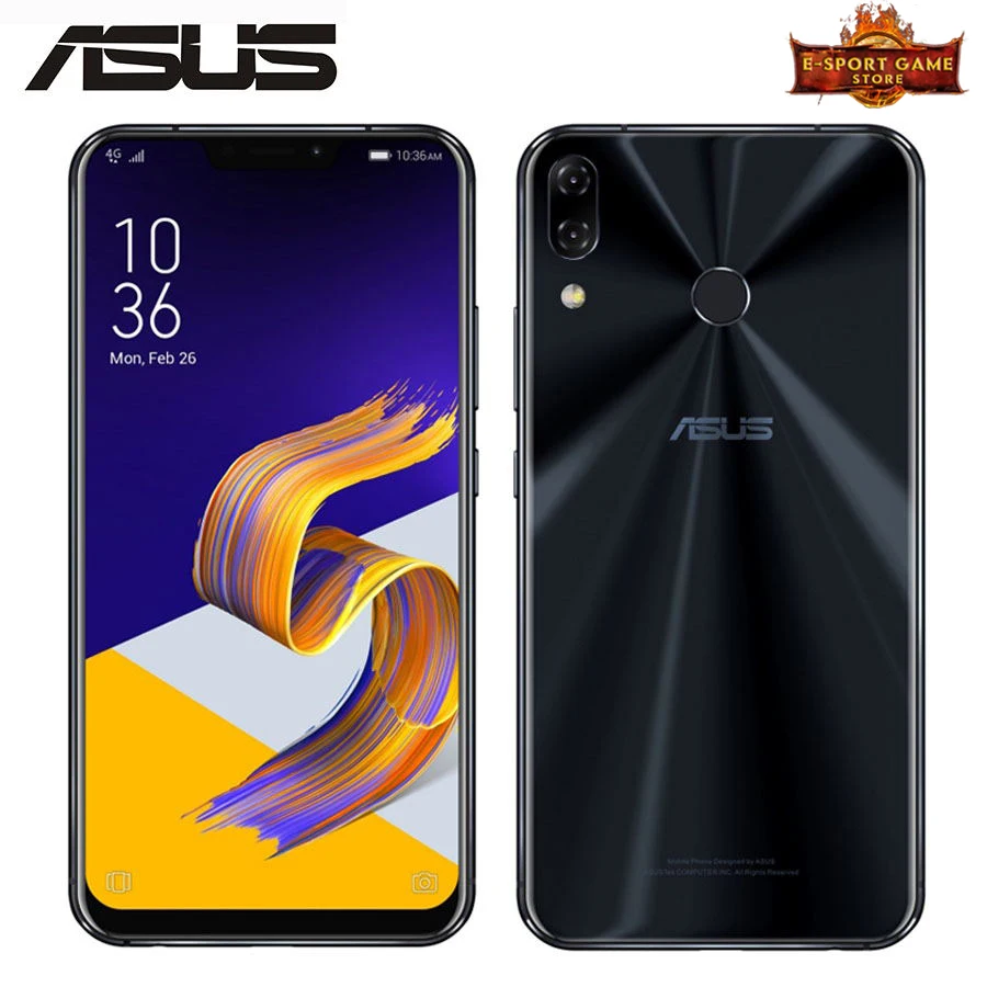 ASUS Zenfone 5 ZE620KL NFC Android 8.0 Smartphone 4GB+ 64GB Mobile Phone 6.2" 19:9 FHD+ Qualcomm Snapdragon 636 3300mAh Battery