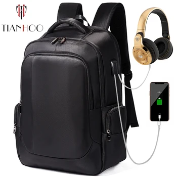 

TIANHOO 2020 New Pattern New Business BackpackS Rechargeable Computer Backpack USB Large Capacity School Bag
