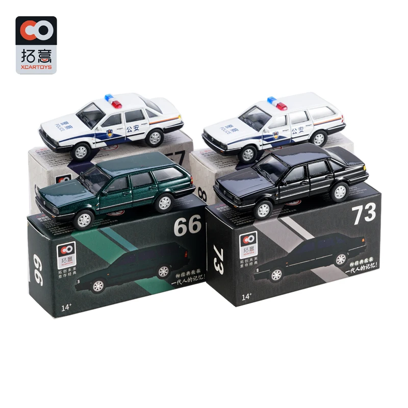 XCarToys 1:64 сандана вагон белый черный полицейский автомобиль литый под давлением