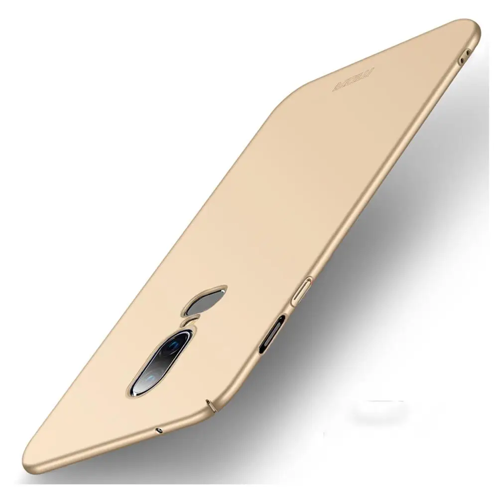 MOFI матовый ПК Жесткий Чехол для OnePlus 6 7 Fundas Couqe чехол для OnePlus 7 Pro сотовый телефон смартфон - Цвет: Gold  for OP 6
