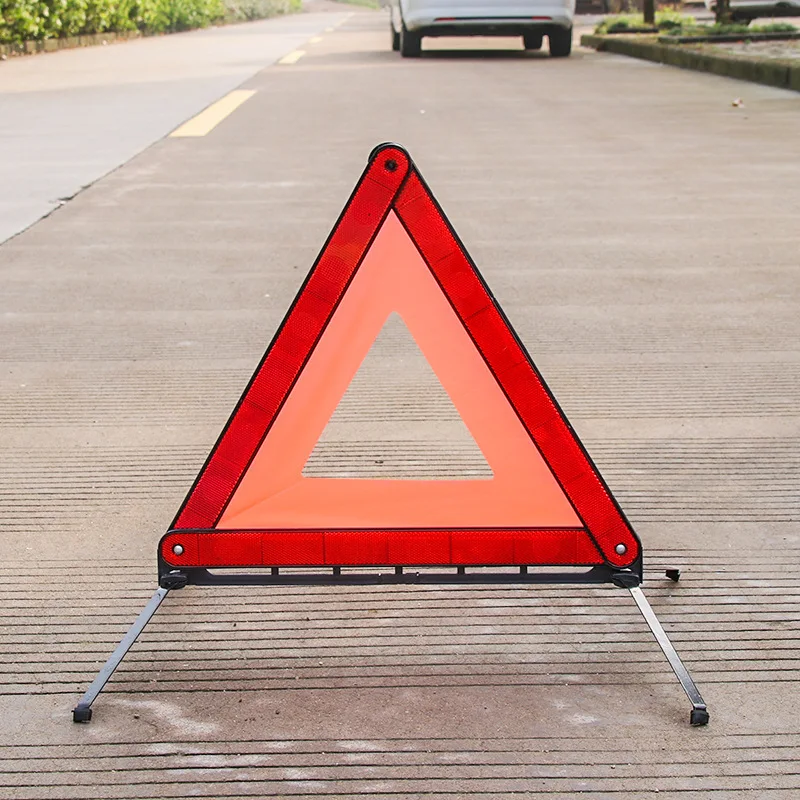 

Reflective Type Parking Warning Safe Parking Car Tripod Warning Sign Rack Plastic Corner