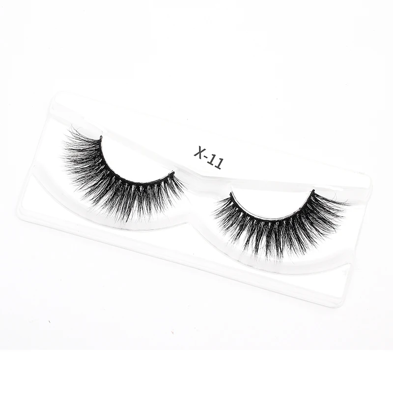 

Natural False Eyelashes 3D Real Mink Lashes 100% HandMade Full Strip Lash Vendor Fluffy Lashes Makeup