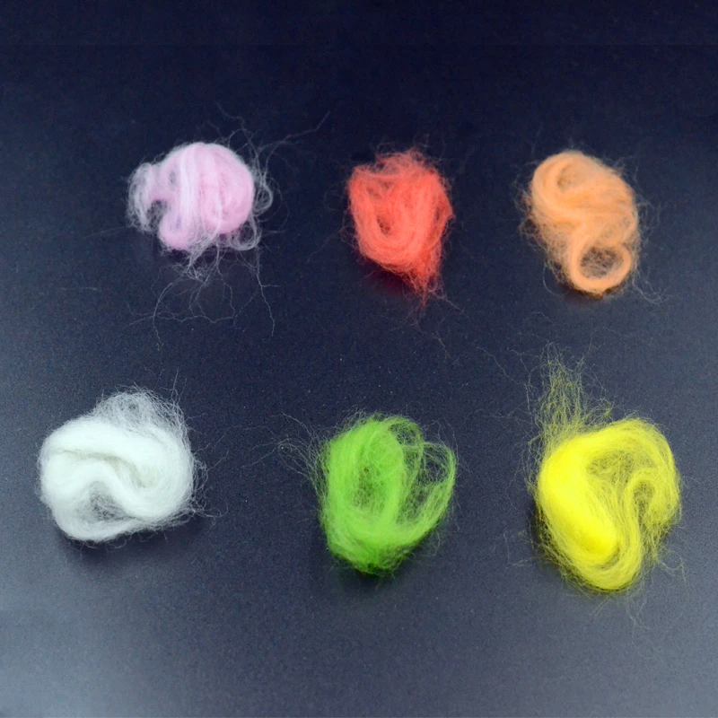 Созерцатель 14 цветов мухозавязывание шерсти для Detatched Mayflies тела и дубления Sculpin шерсть мех Универсальный мух рыболовные материалы