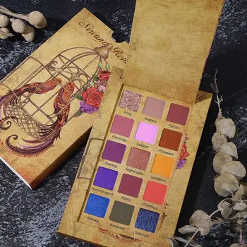 

15-color Eyeshadow Palette Long-lasting Waterproof Smudge-proof Easy To Color Glitter Matte Eye Shadow Easy To Apply: