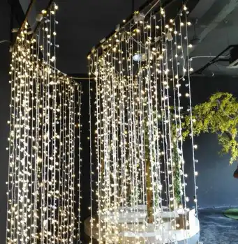 Kerst Led Verlichting Gordijn Garland 3X3M 6X3M Led String Fairy Decoratieve Outdoor Indoor Home Bruiloft Decoratie Netto Licht