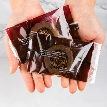 

LBSISI Life 100pcs Frosted Heart Flower Hot Seal Bag Pineapple Cake Nougat Candy Bean Christmas Package Plastic Bags With Bottom