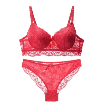 

Women lace bra and brief panty sets sexy fashion brand push up bra and brief sets women underwear lingerie sets intimate bra set