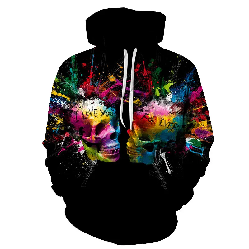 

BIAOLUN Funny Skull Hoodies 3D Hoodies Men Women Sweatshirts Unisex Tracksuits Fashion Casual Streetwear Hooded Brand Pullover