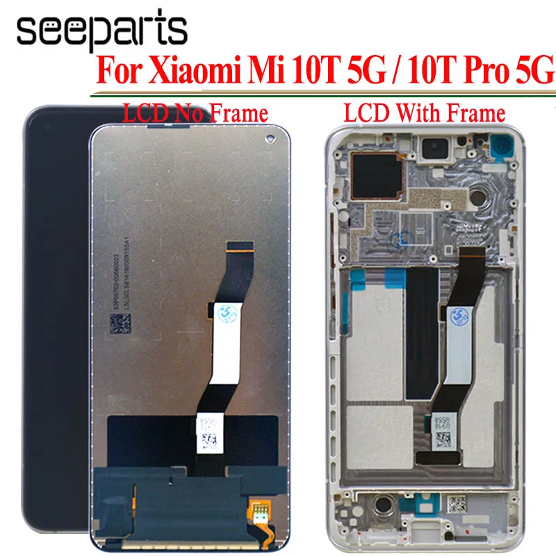 ЖК-дисплей 6 67 &quotдля Xiaomi Mi 10T Pro M2007J3 сенсорный экран с дигитайзером в сборе для 5G