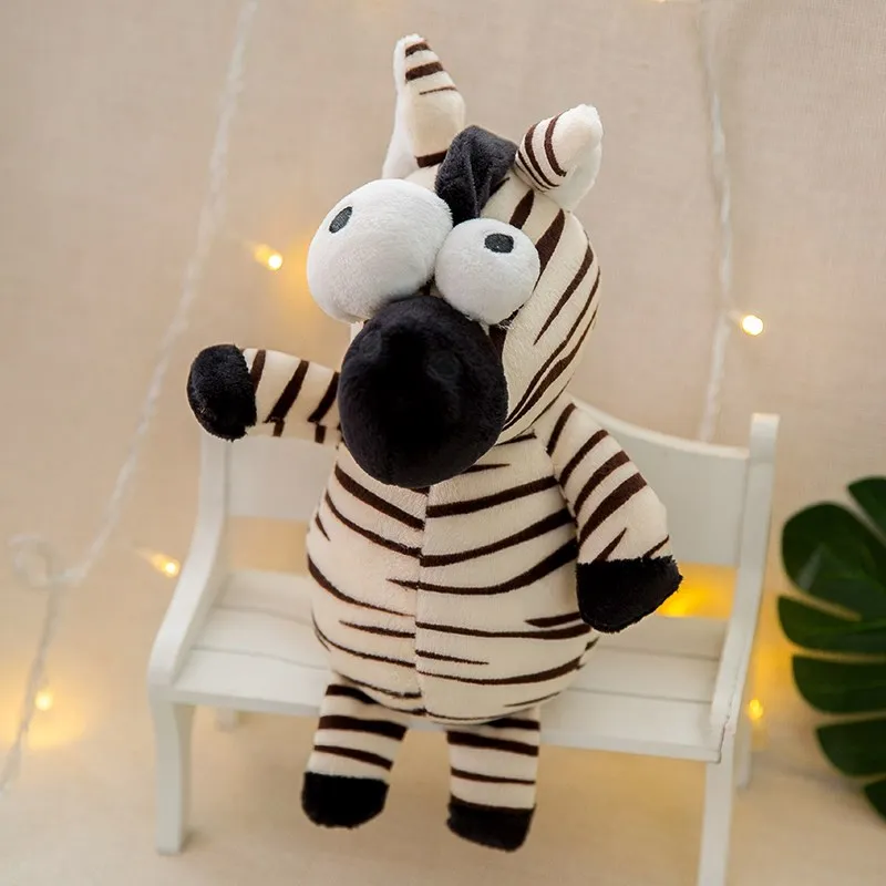 Zebra Новое поступление высокое качество PP хлопок мультфильм большие глаза Плюшевые игрушки куклы - Цвет: Zebra