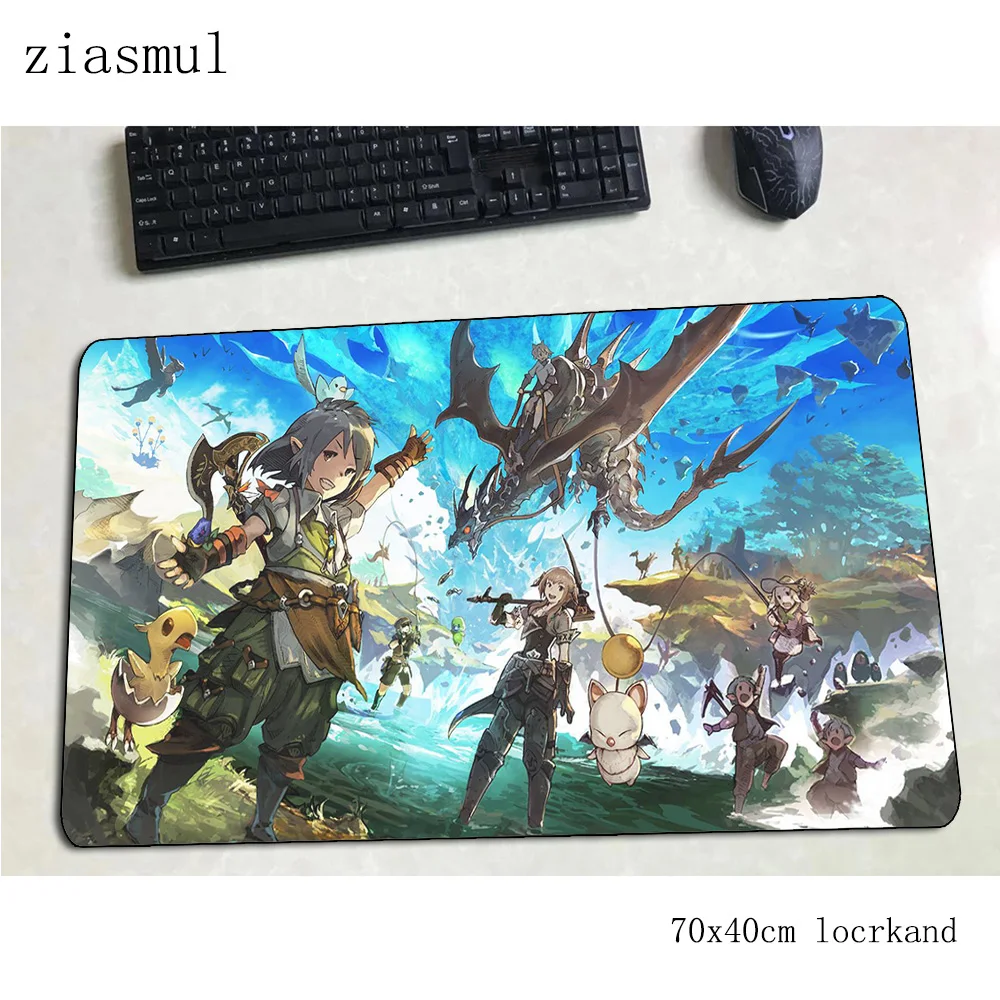 Final Fantasy XIV геймерский коврик для мыши xl 70x40 см игровой коврик для мыши натуральный резиновый ноутбук аксессуары для ноутбука padmouse эргономичный коврик
