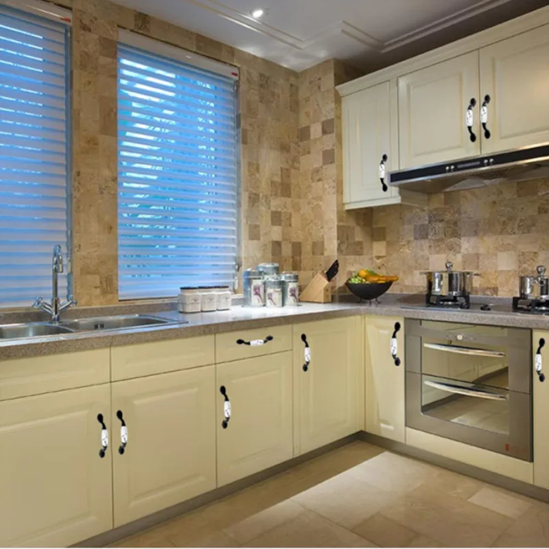 KK & FING новые ручки из цинкового сплава с чернилами сливы для ящика шкафа черные