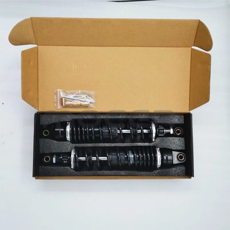 

2pcs 320MM 330MM 340MM 350MM 360MM 370MM 380MM 390MM 400MM Motorcycle rear shock absorber for KH125 100 RS100 RS125 XL500S black