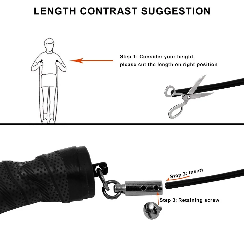 Стальной провод Скакалка скорость твердый подшипник ПВХ веревка фитнес регулируемое покрытие Скакалка Кроссфит кабл веревка резиновая высокая скорость скакалка