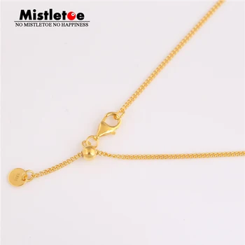 

Mistletoe 925 Sterling Silver Curb Chain Necklace European Jewelry