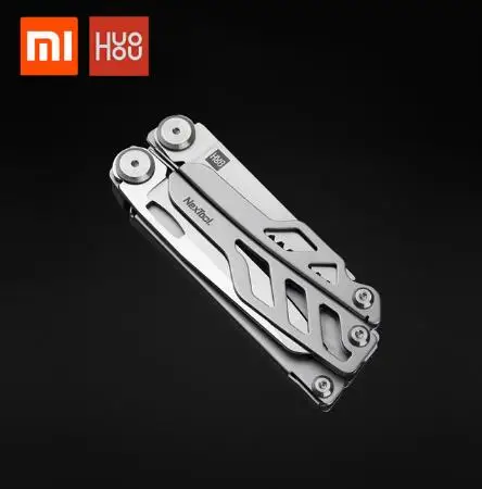 Xiaomi huohou Многофункциональный складной нож открывалка для бутылок Отвертка/плоскогубцы из нержавеющей стали армейские ножи Охота Открытый Campin - Цвет: Черный