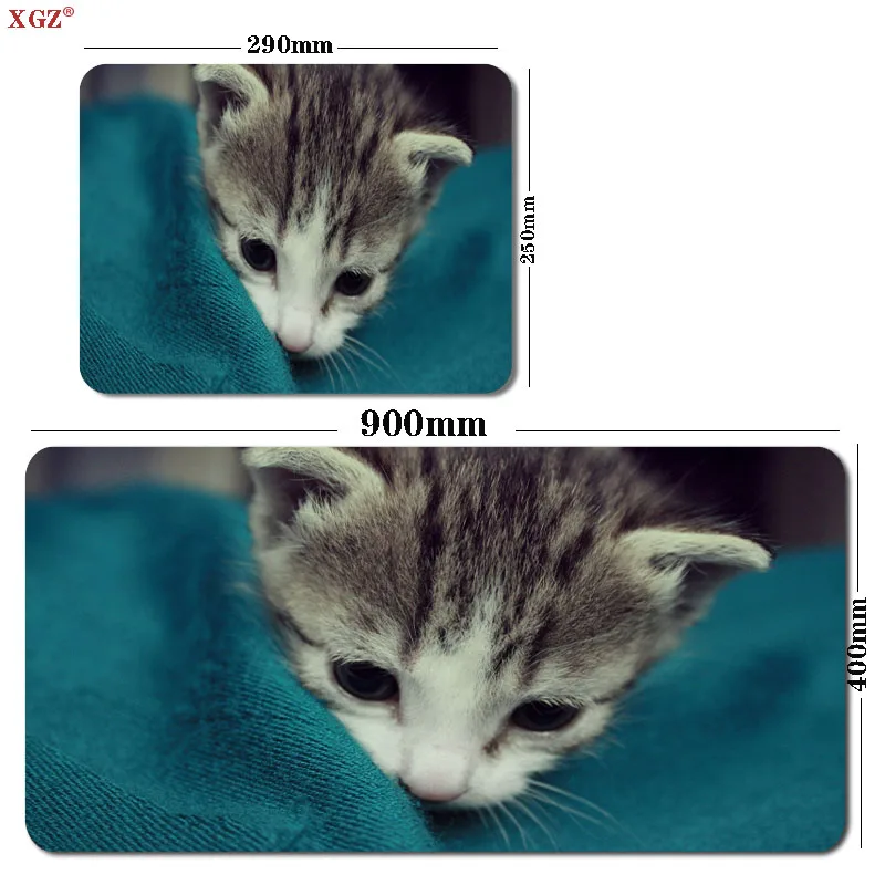 

XGZ Cat and Dog Mouse Pad Large Lock Side Game Csgo 90x40cm Desk Pad Large Table Pad Mouse Pad XL Game Pad Office Non-slip Pad