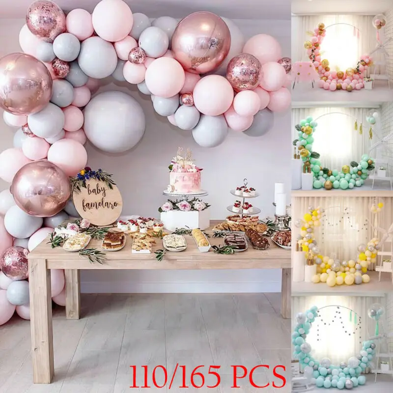 Теплые шар арочный комплект цветные латексные шары гирлянда для свадебной