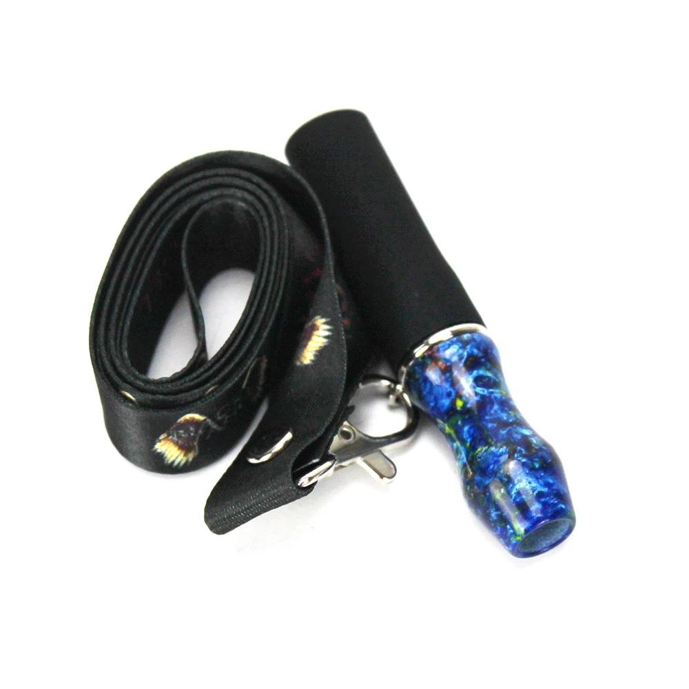 Reusable Hookah Mouthpiece Hang Rope Strap Jade Shisha Mouth Tips Silicon Resin Chicha Narguile Water Pipe Mouthpieces