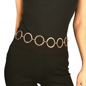 

New Fashion Luxury Vintage Boho Fringe Long Tassel Women Silver Chain Bling Waistband Ladies Belts Dress Straps Accessory