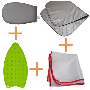 

4Pcs/Set Portable Folding Clothes Ironing Board Mat Safe Insulation Waterproof Non-slip Silicone Iron Pad Protective Scorch Mesh