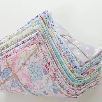 

50pcs 40x40cm Cotton Fabric Flower Cartoon Cloth Sewing Quilting Fabrics for Patchwork Needlework DIY Handmade Material T1060