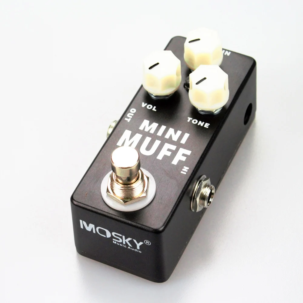 MOSKY MINI MUFF01 Fuzz гитарный эффект педали гармонических искажений/Sustainer педаль True Bypass полностью металлический корпус аксессуары для гитары