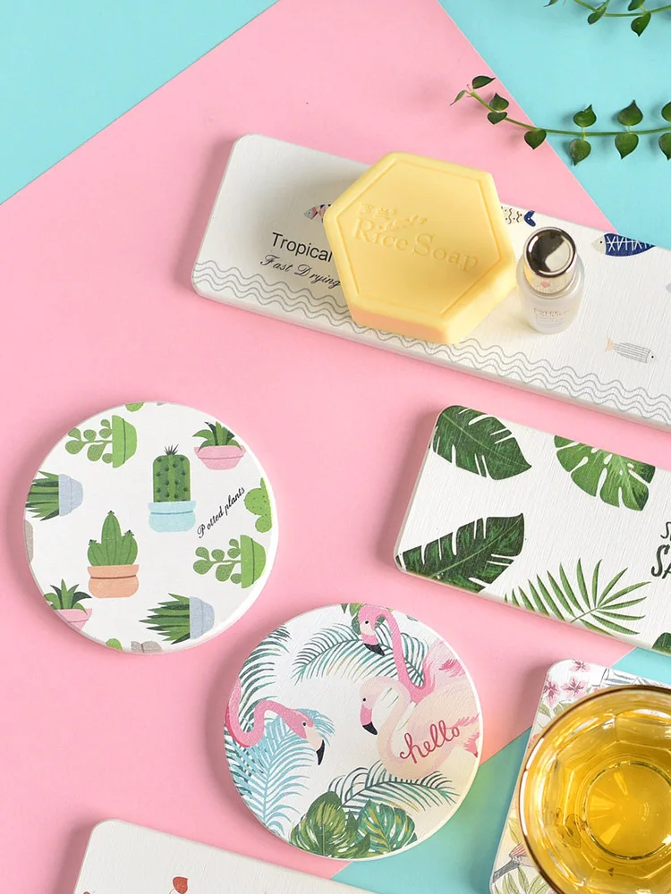 

Will Water-Absorbing Coasters Diatom Mud fei zao dian Dry Diatomite Hydrophilic Pad Wash Basin Storage Absorbent Quick Drying Pa