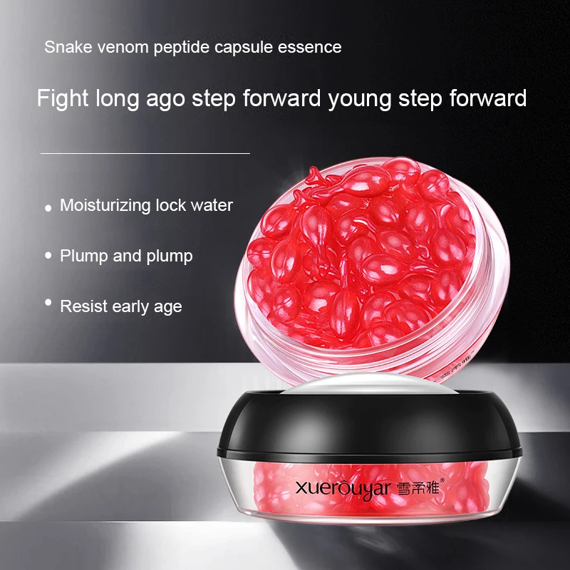 

30PCS/Bottle Snake Venom Essence Capsule Hyaluronic Moisturizing Whitening Firming Skin Anti-Aging Anti-wrinkle Face Serum TSLM2