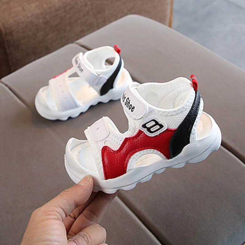 

New Summer Baby Girls Breathable Anti-Slip Sandals Toddler Soft Soled Letter Print First Walkers 1-2.5T Toddler Baby Girl Shoes