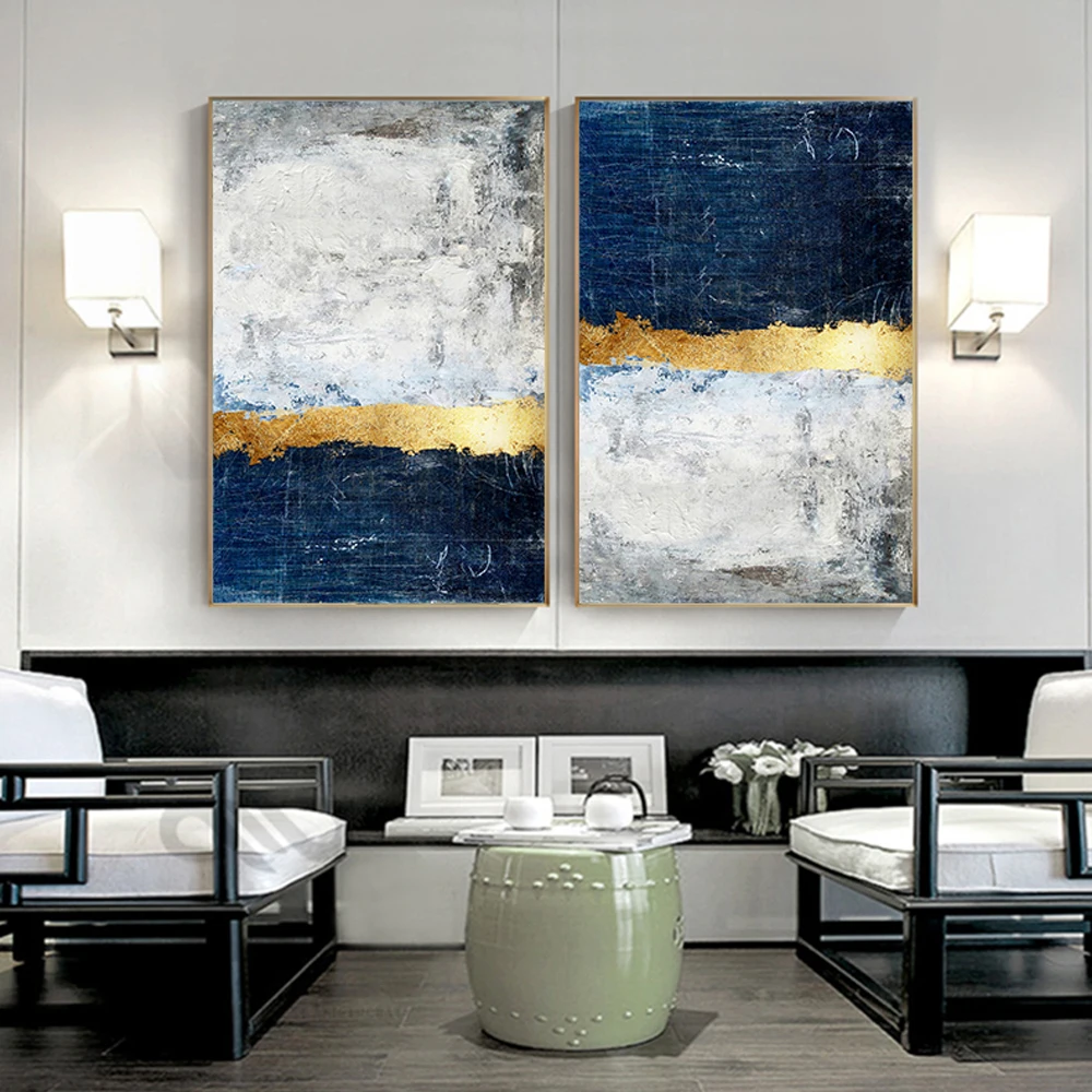 hand made 100% oil painting on canvas modern  Best Art Abstract oil painting Golden years XD1-309 (9)