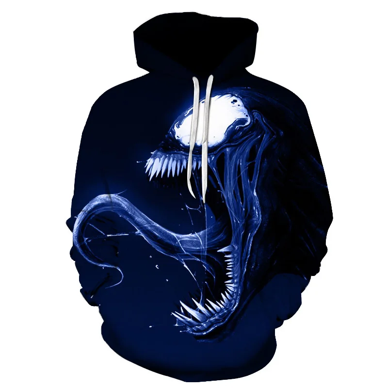 wy-2022 New Customized Fashion Cotton Hoodies with Venom Jumper Pullover Women Casual Long Sleeve Hoodies Topshirt Dropshipping - Цвет: wy-2022