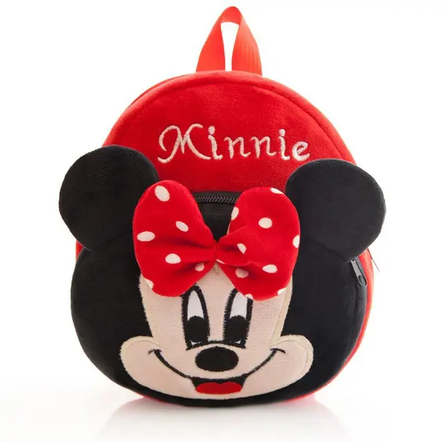 Disney marvel Avengers spiderman KT mickey mouse Minnie Winnie the Pooh stitch Plush backpack Kids baby school bag 3