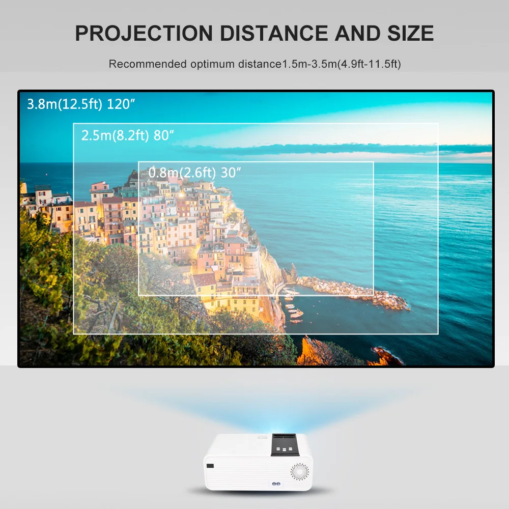 ThundeaL HD мини-проектор TD90 встроенный 1280x720 P светодиодный Android WiFi проектор видео домашний кинотеатр 3D HDMI Видеопроектор