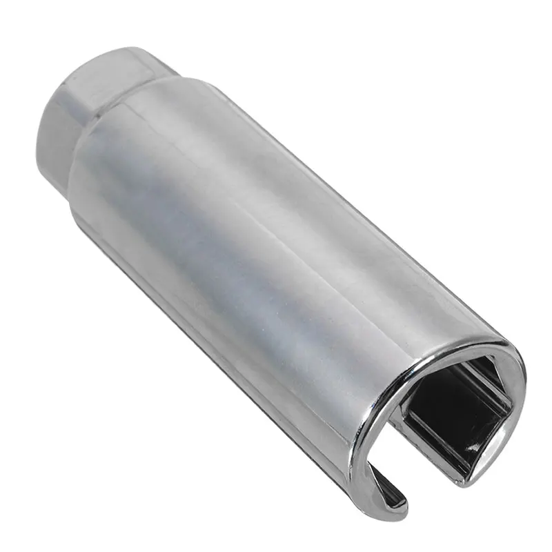 Universal 1pc 22mm 7/8'' Chrome Lambda O2 Oxygen Sensor Socket Removal Tool Side Wire Cutout 1/2'' Drive