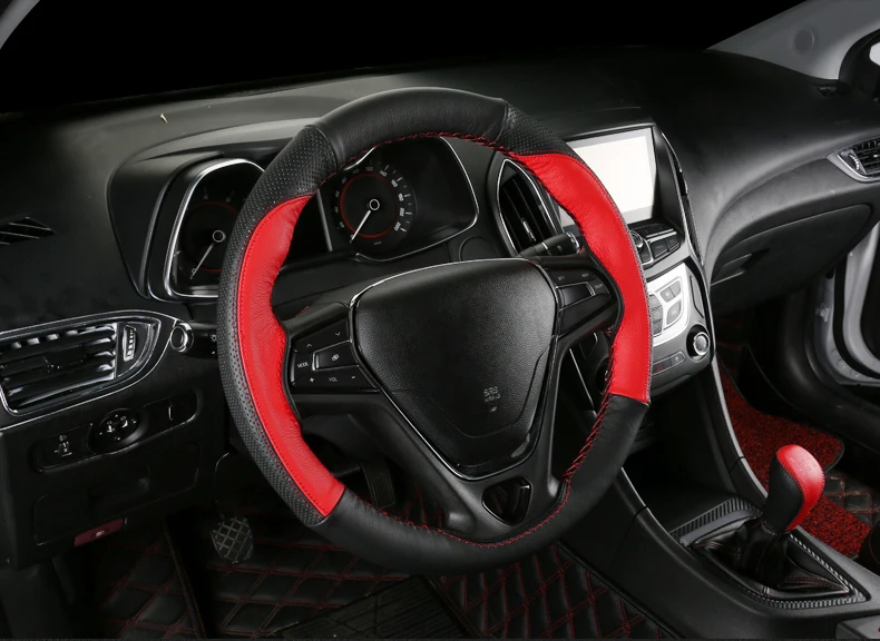 Для Chery ARRIZO5 ARRIZO 5 Крышка рулевого колеса Модифицированная ручная швейная крышка рулевого колеса отверстие ручки