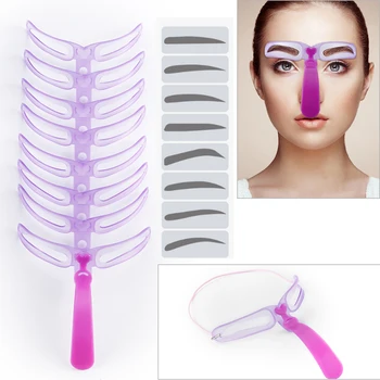 

8pcs Eyebrow Modeling Thrush Card Decoration Template Kit Eyebrow Shape Eyebrow Auxiliary Eyebrow Shaping Auxiliary Stencil Tool