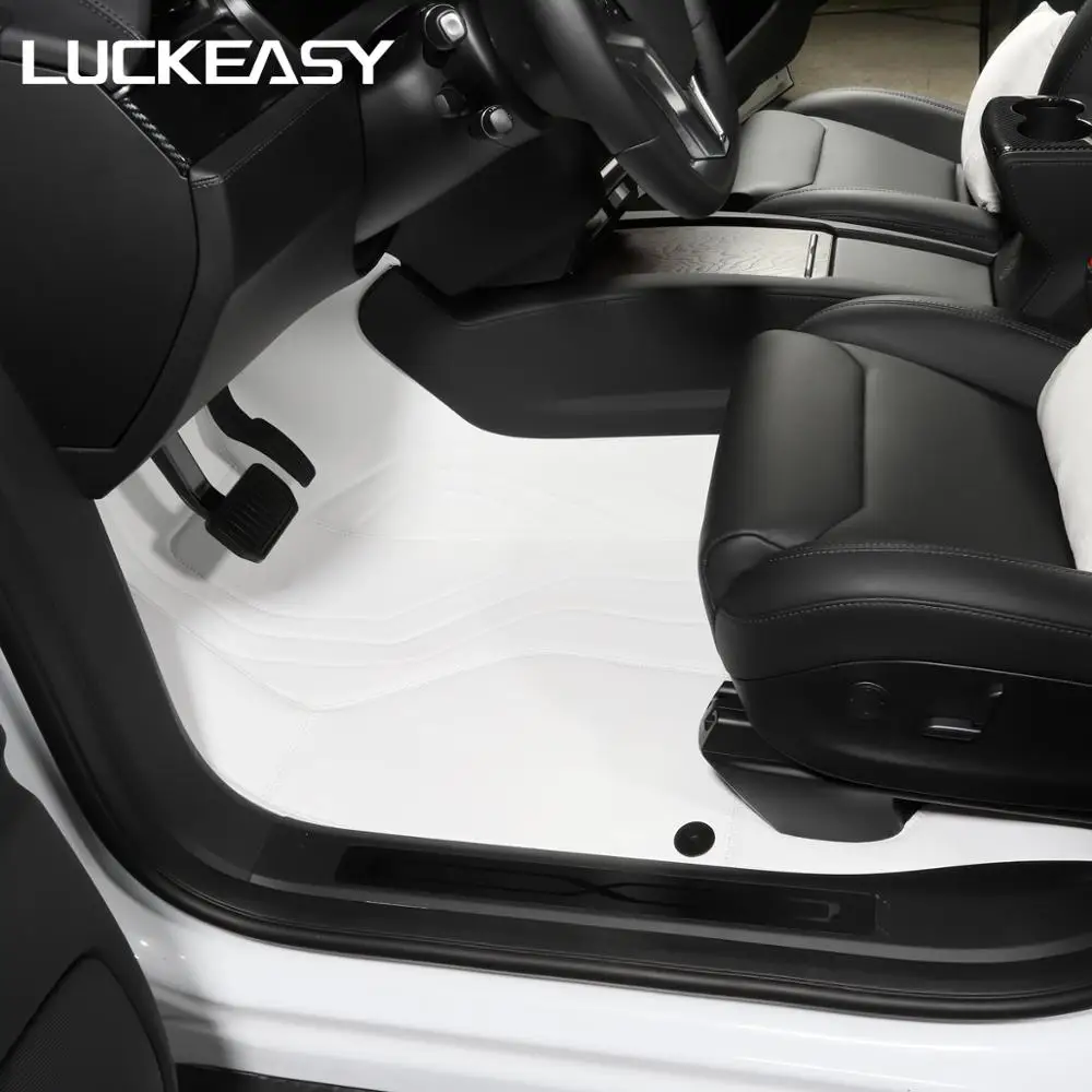 LUCKEASY для Tesla модель X(5-6 сиденья)- автомобиль из микрофибры КОВРИКИ для накладный ресниц, 3 шт./компл